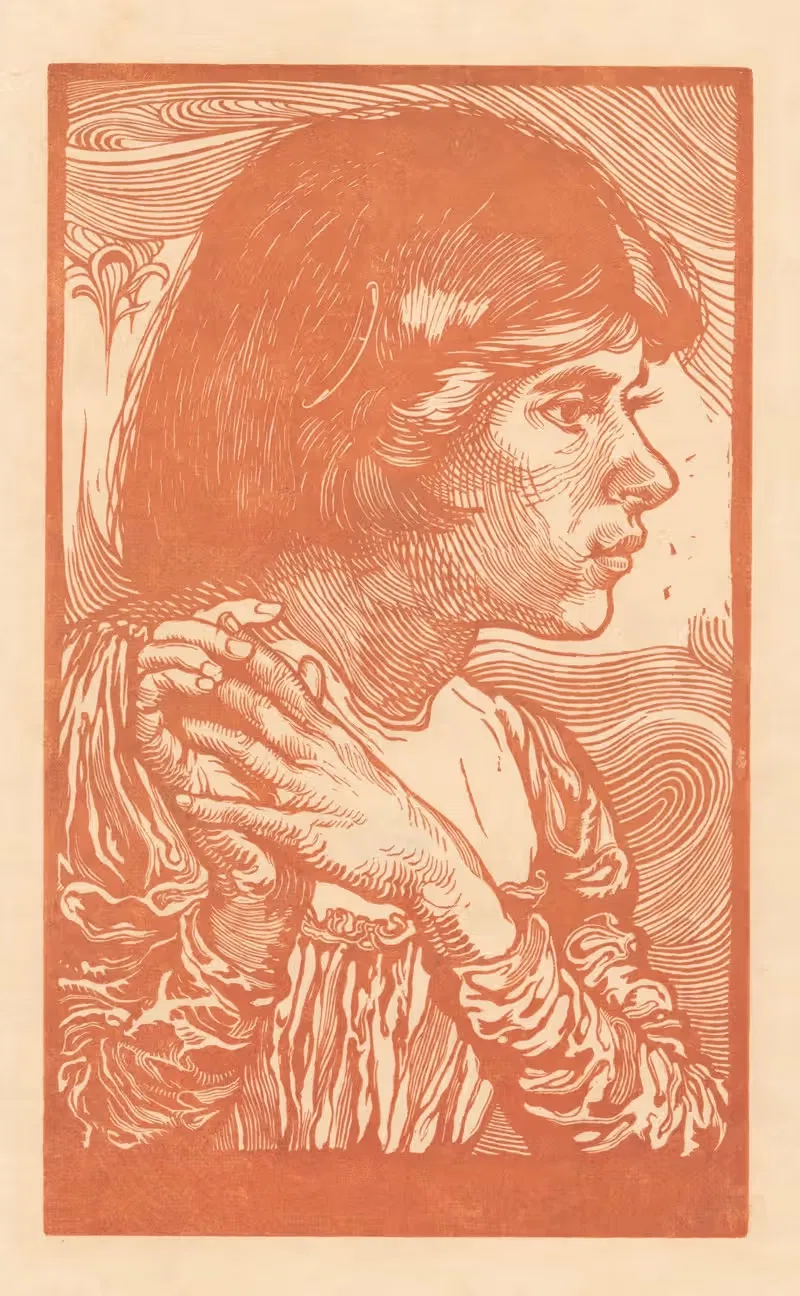 Portret van een onbekend meisje — Johannes Josephus Aarts