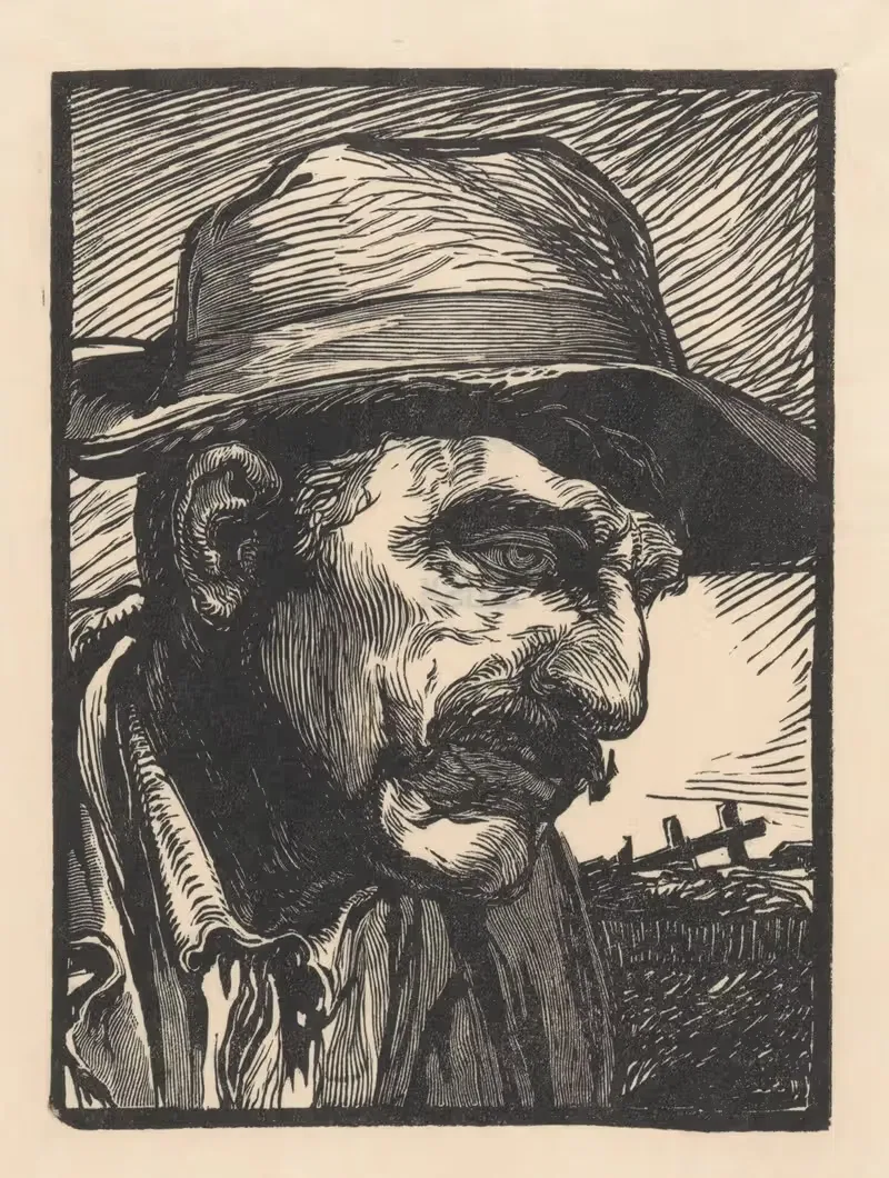 Portret van een onbekende man. — Johannes Josephus Aarts