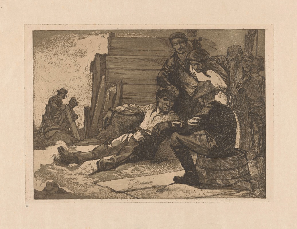 Rustende arbeiders by Johannes Josephus Aarts — digital art print download