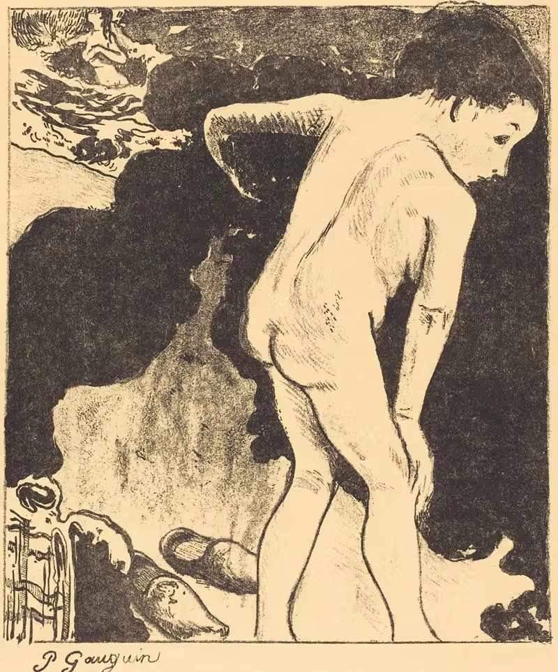 Бретонские купальщицы by Поль Гоген, 1889 — digital art print download