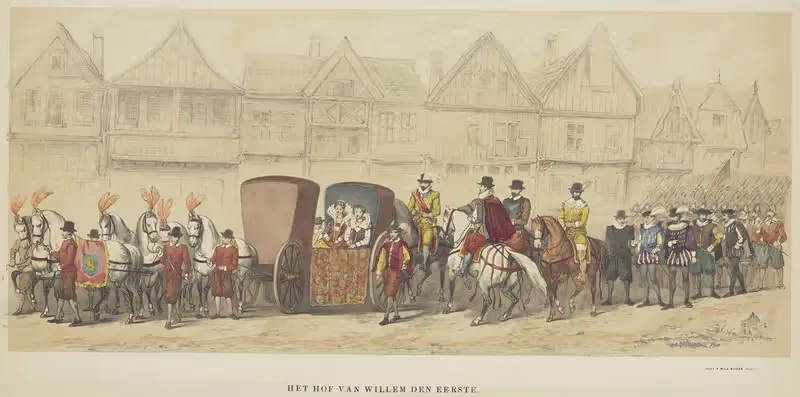 Двор Виллема I by Питер Виллемус ван де Вейер, 1856 — digital art print download