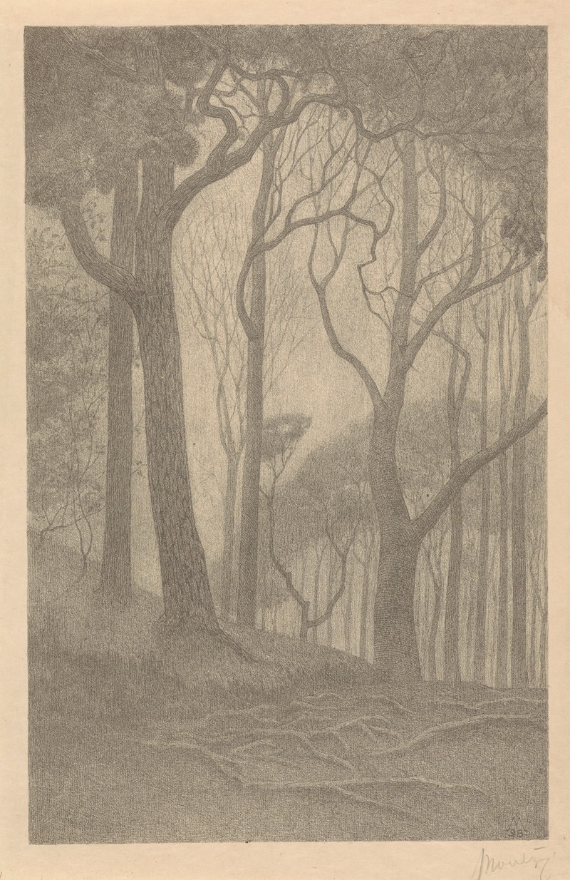 Деревья by Симон Мулейн, 1898 — digital art print download