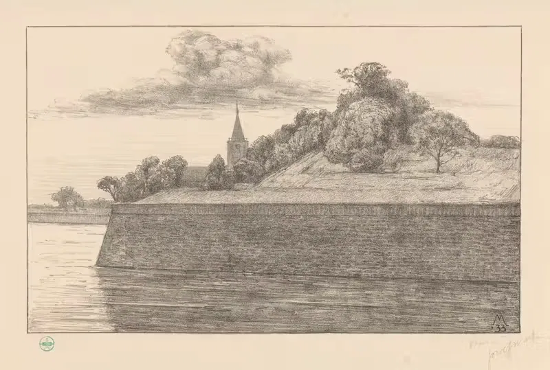 Gezicht op bastion Promers — Simon Moulijn