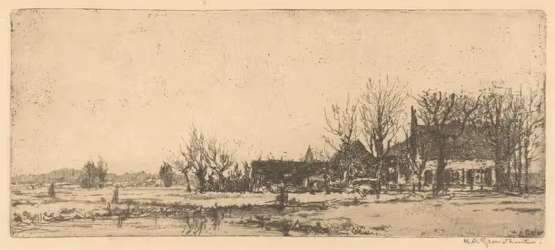 Boerderij bij Voorburg. — Willem Adrianus Grondhout