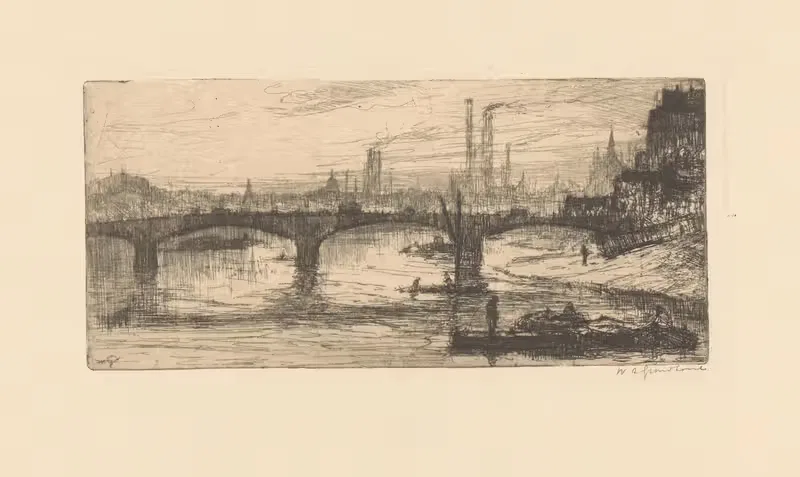 Brug over de Theems in Londen — Willem Adrianus Grondhout