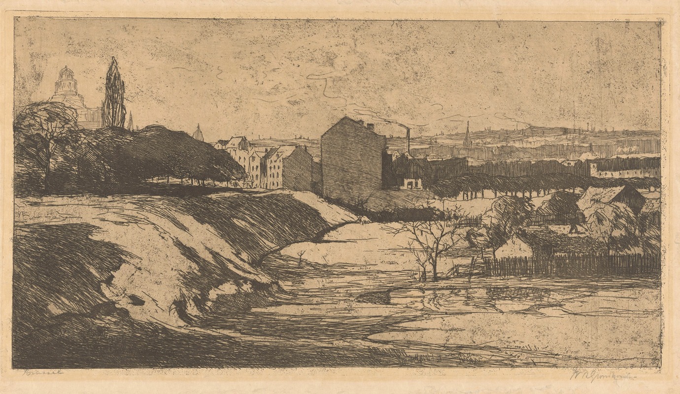 Брюссель by Виллем Адрианус Грондхаут, 1888-1934 — digital art print download