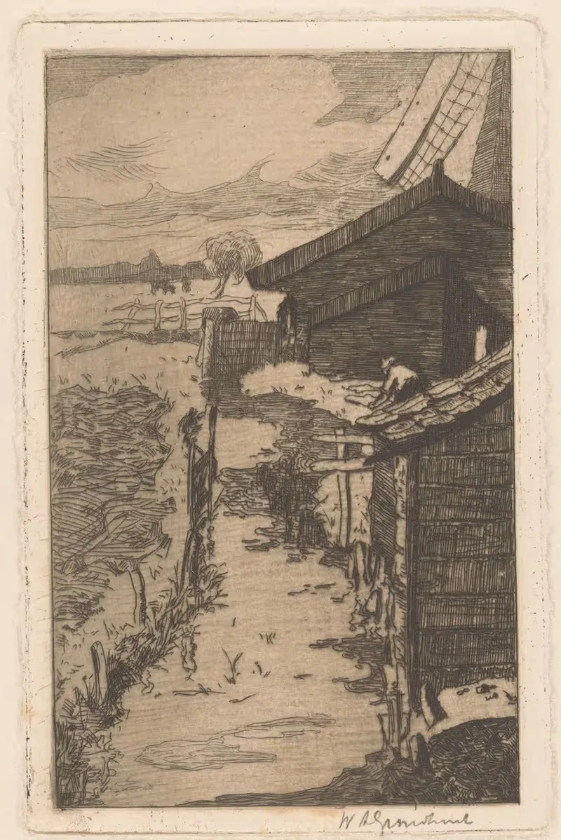 Пейзаж с канавой by Виллем Адрианус Грондхаут, 1888-1934 — digital art print download