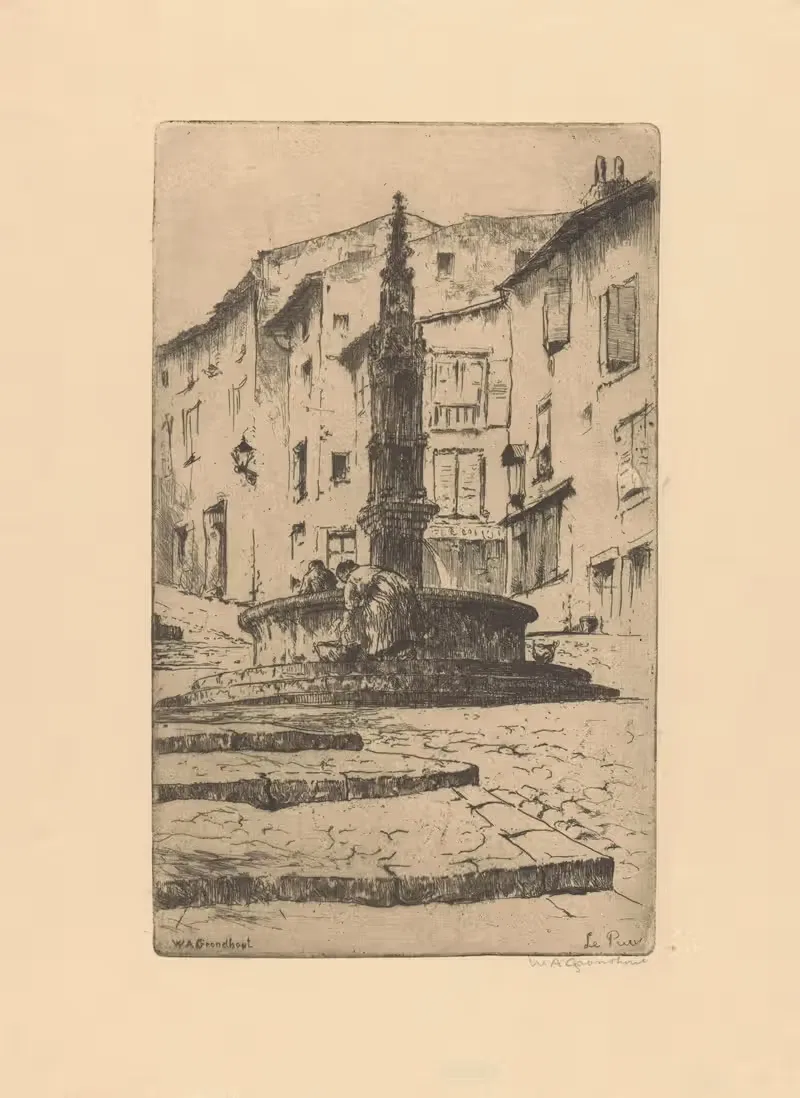 Ле Пюи by Виллем Адрианус Грондхаут, 1888-1934 — digital art print download