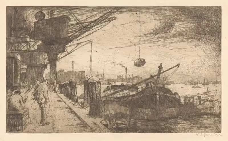 Роттердам by Виллем Адрианус Грондхаут, 1888-1934 — digital art print download