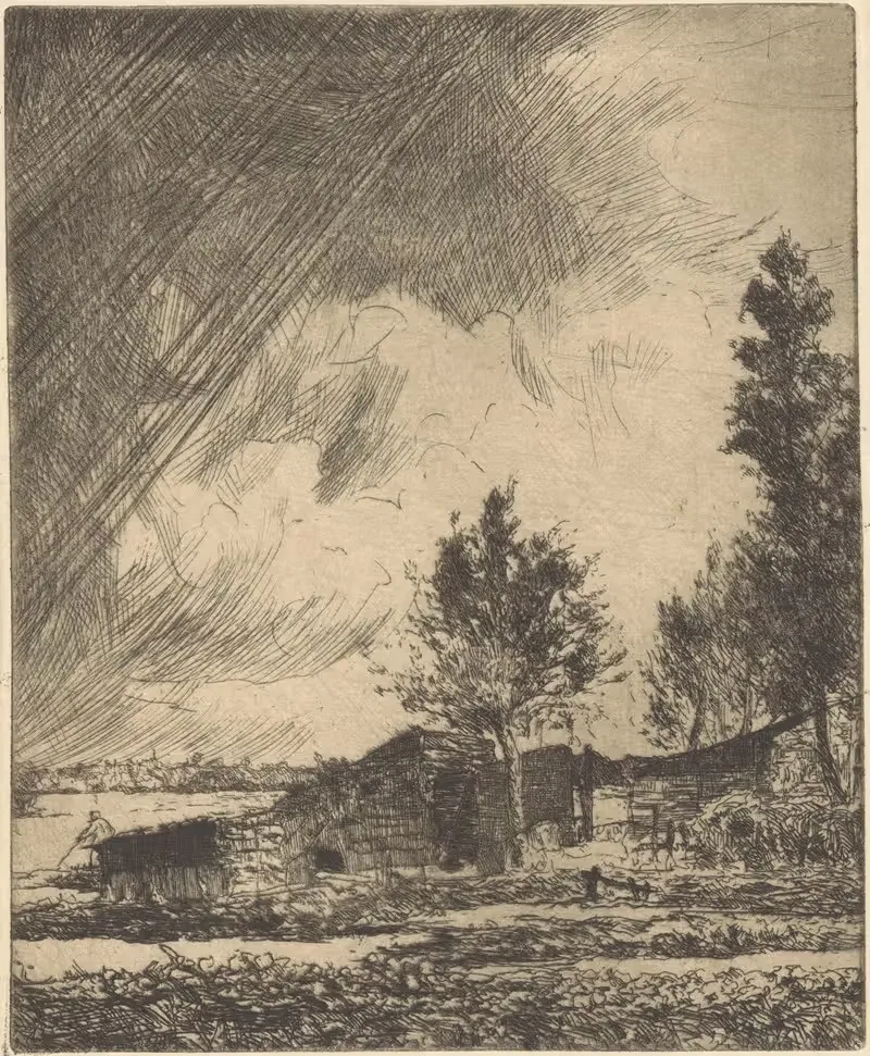 Schuren in de Binckhorst in Den Haag — Willem Adrianus Grondhout