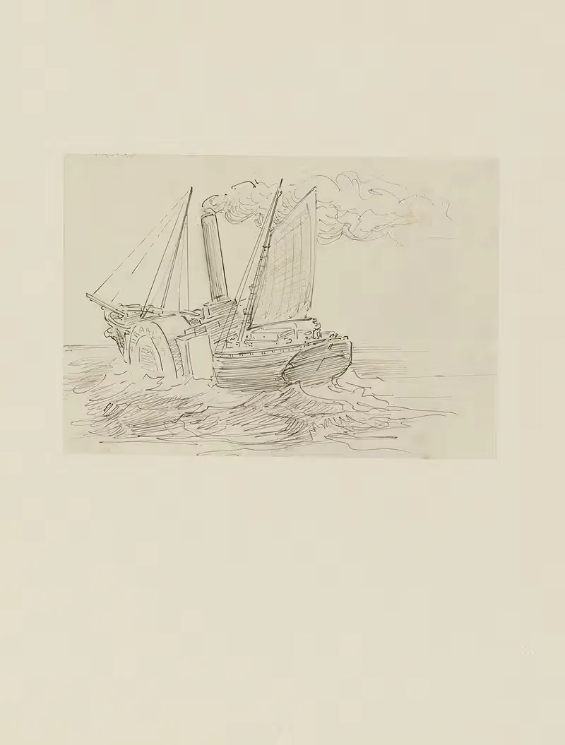 Ла Дюранд – неиспользованный рисунок by Ахилле Гранчи-Тейлор, 1920-1921 — digital art print download