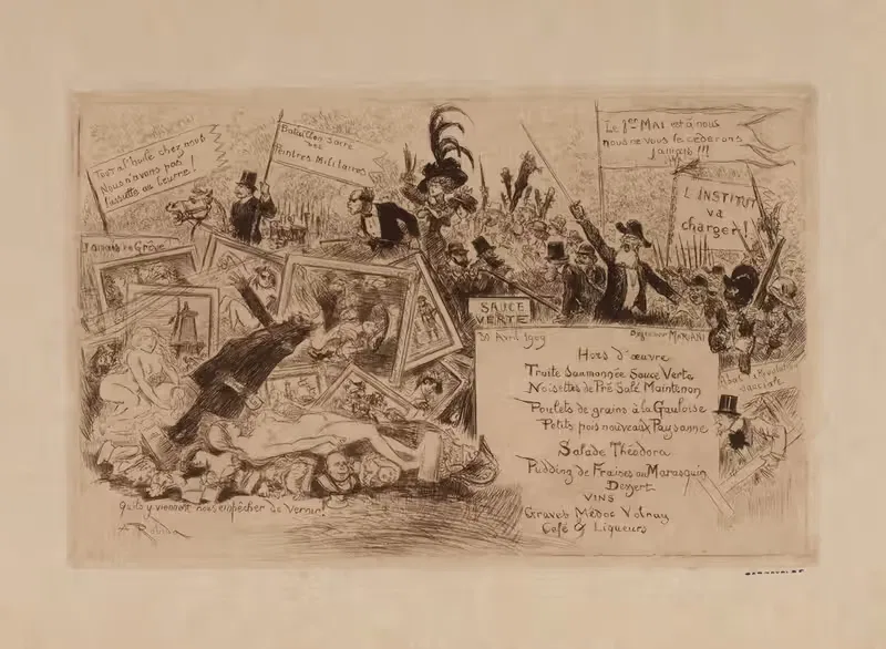 Déjeuner Mariani, le 30 avril 1909 — Albert Robida