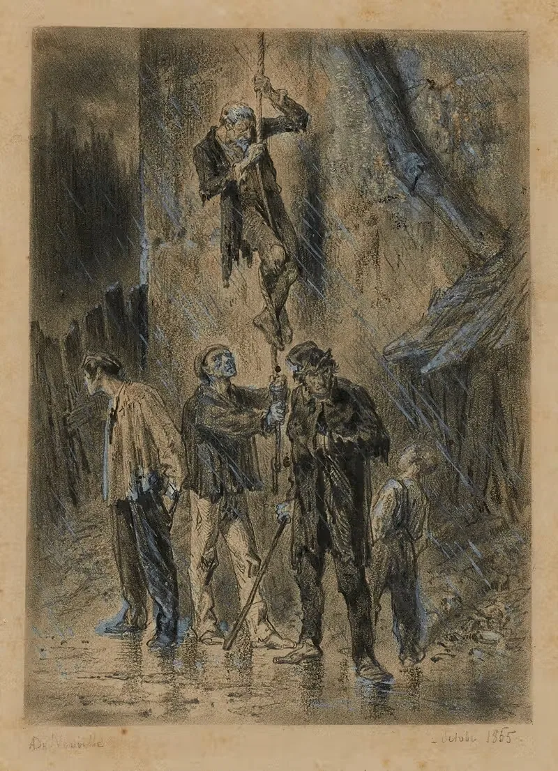 Évasion de Thénardier Les péripéties de l'évasion — Alphonse Marie de Neuville