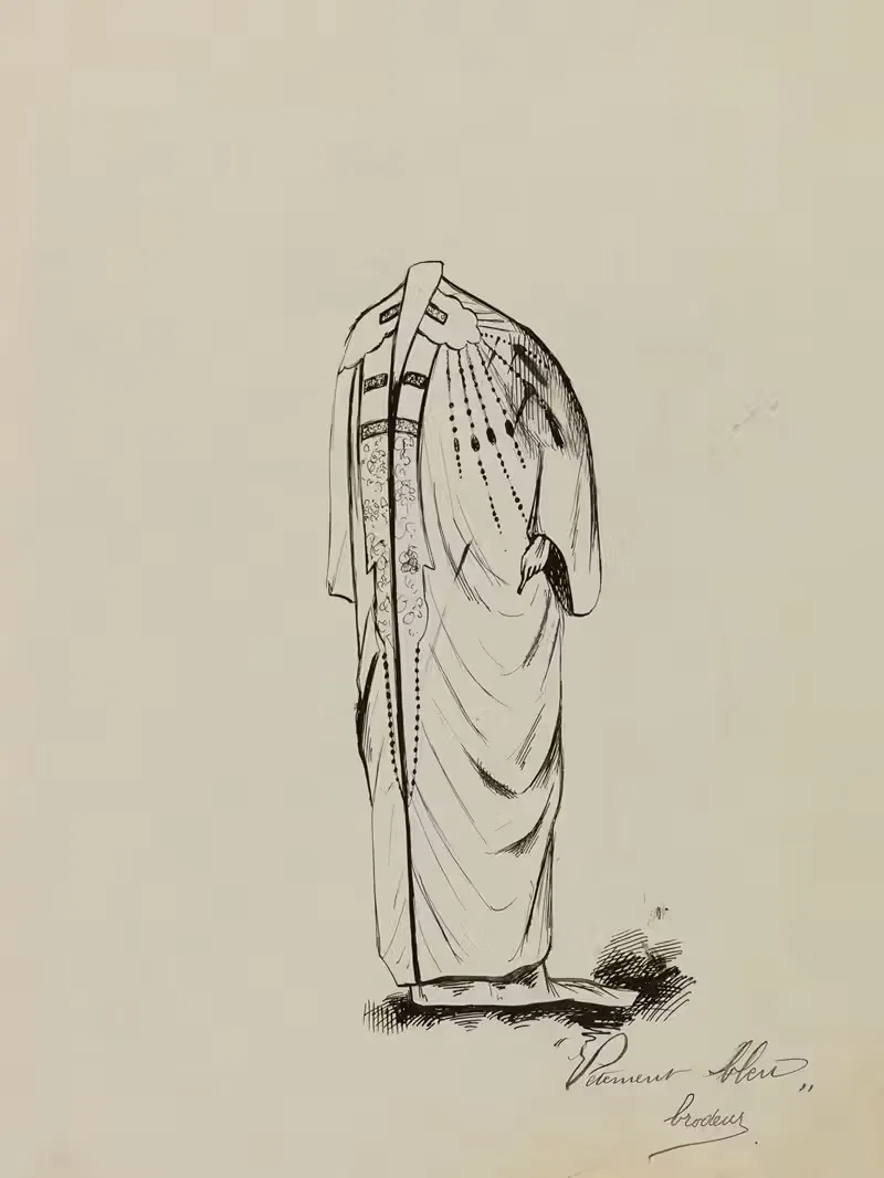 Modèle de manteau de trois quarts — Anonymous