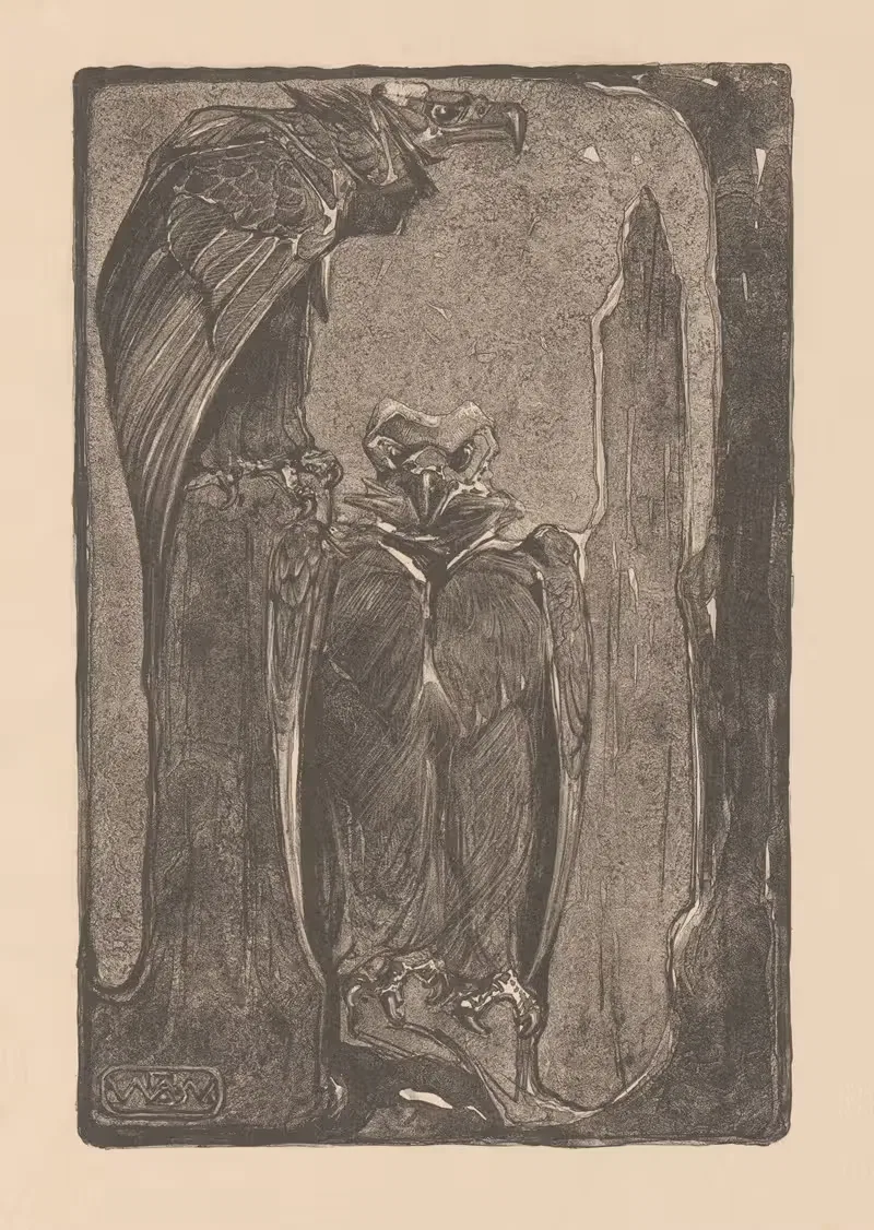 Монахские грифы by Бернар Виллем Вейринк, 1915 — digital art print download
