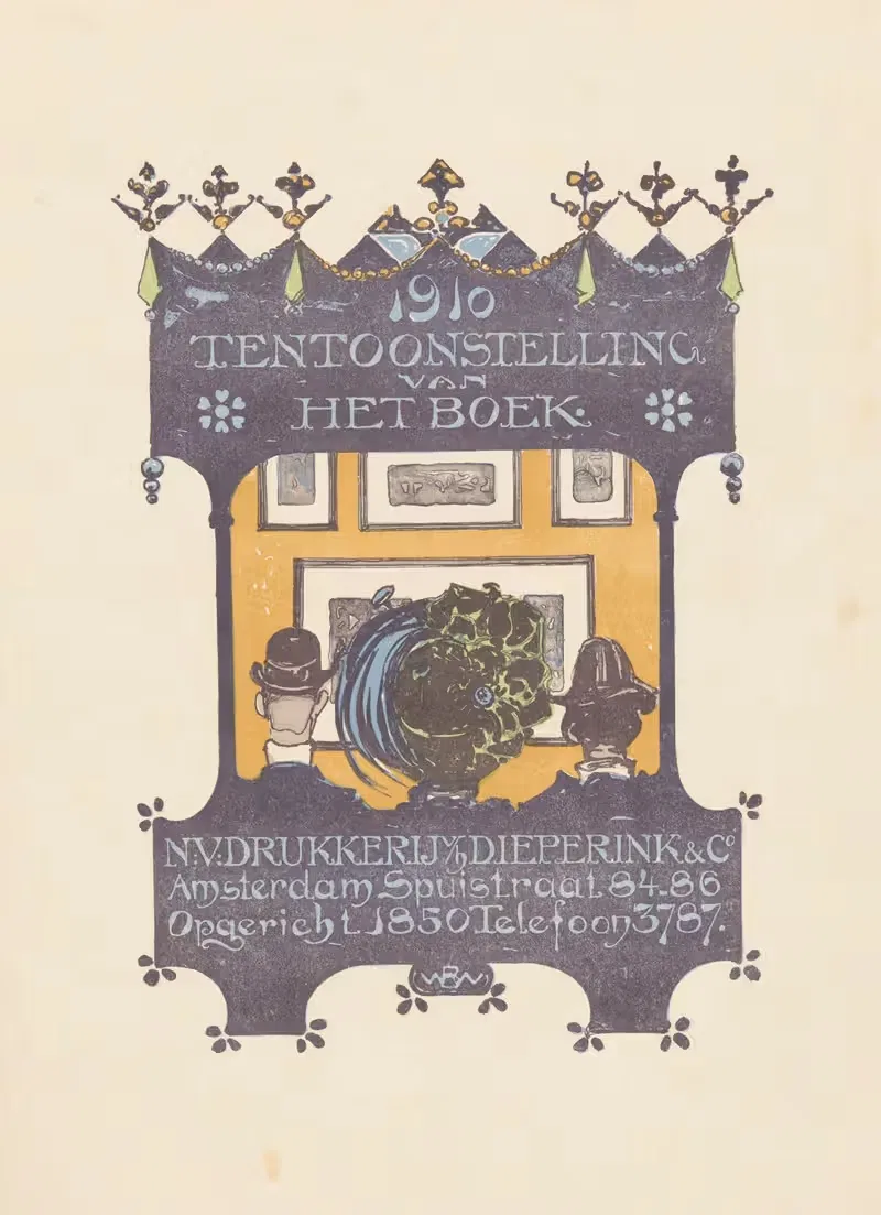 Выставка книги by Бернар Виллем Вейринк, 1910 — digital art print download
