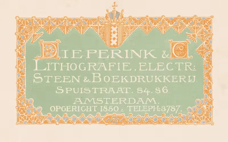 Visitekaartje voor Dieperink & Co — Bernard Willem Wierink