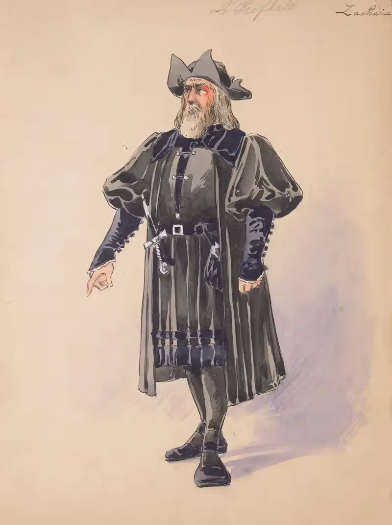 Le prophète – douze maquettes de costumes — Charles Bétout
