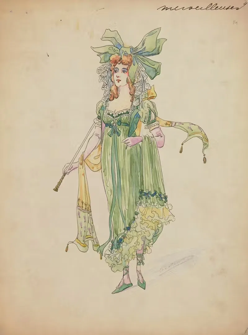 Maquettes de costumes en M — Charles Bétout