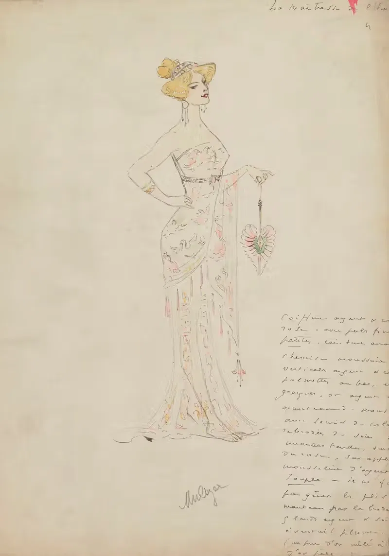 Maquettes de costumes en M — Charles Bétout