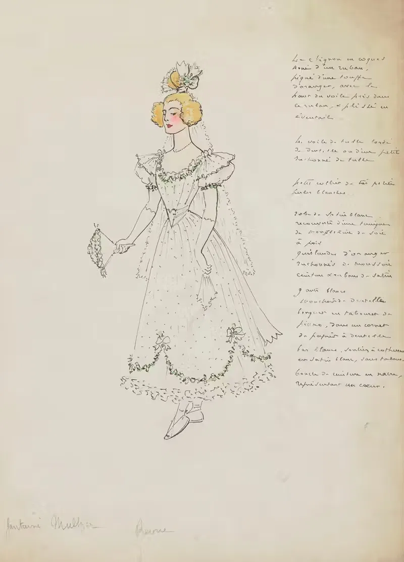 Maquettes de costumes en M — Charles Bétout