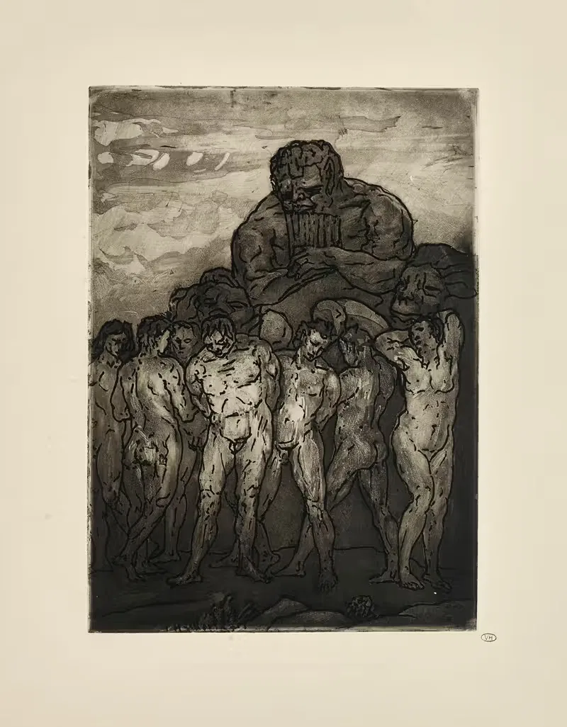 N° 12 – Cham assis dépassait les colosses debout — Emile Bernard