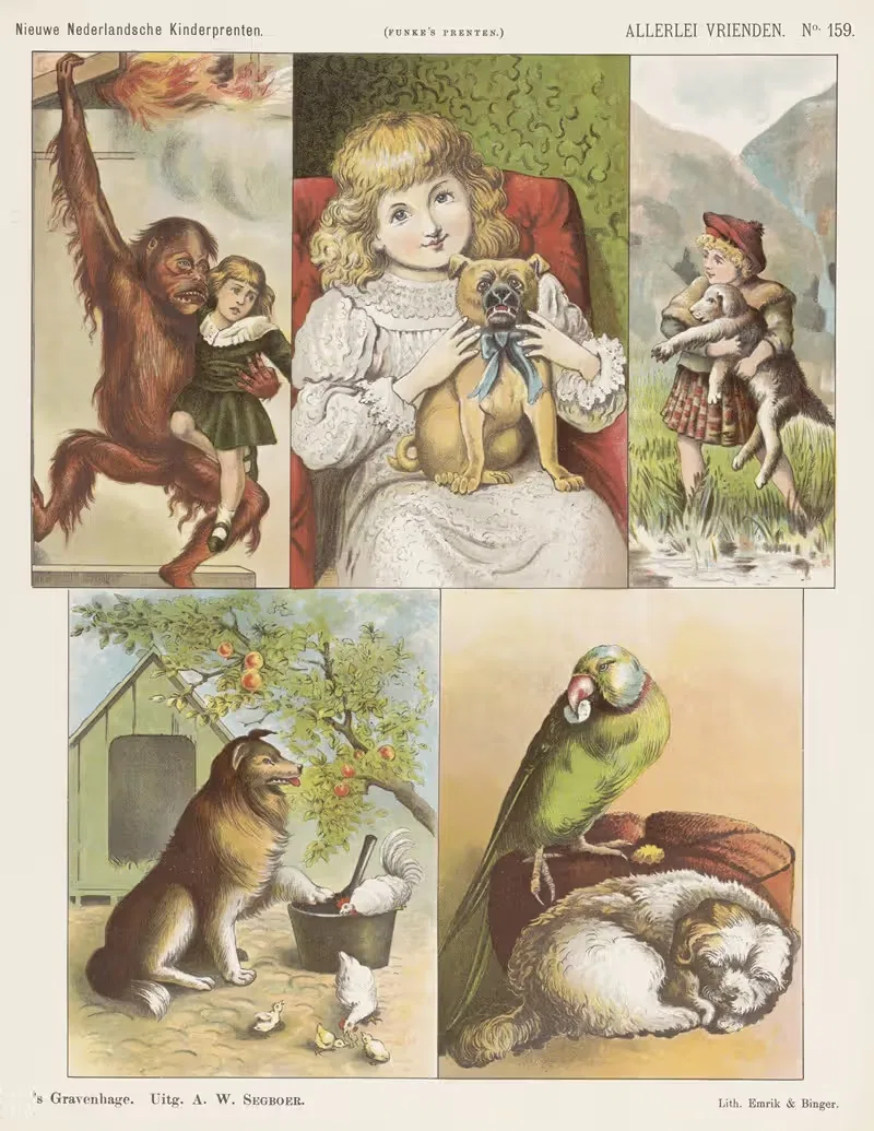 Разные друзья by Эмрик и Бингер, 1875-1919 — digital art print download