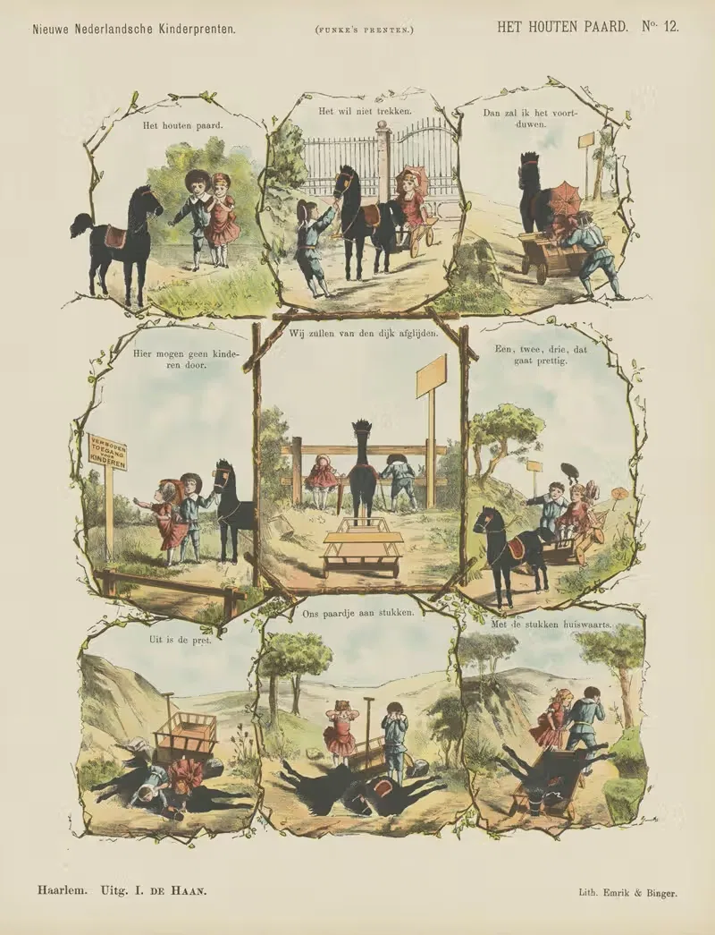 Деревянная лошадь by Эмрик и Бингер, 1875-1919 — digital art print download