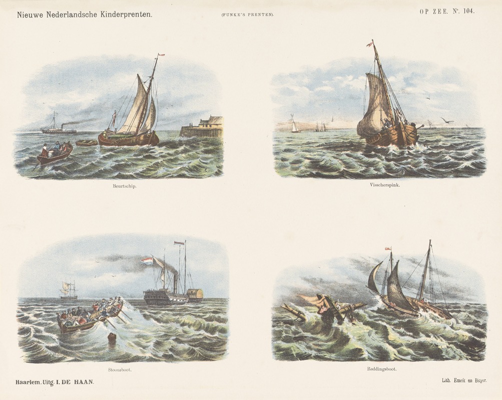 На море by Эмрик и Бингер, 1875-1919 — digital art print download
