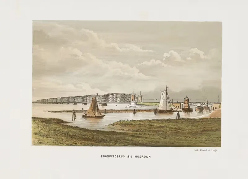 Железнодорожный мост у Мёрдийка by Эмрик и Бингер, 1872-1874 — digital art print download