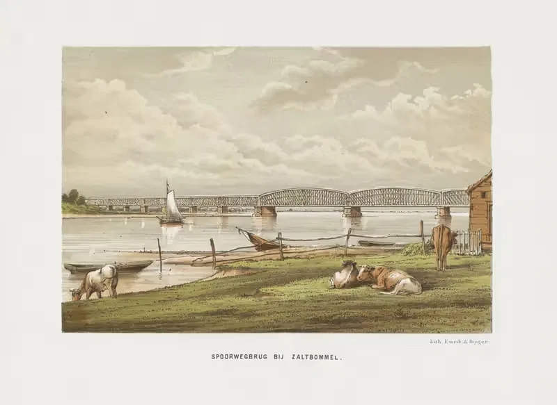 Spoorwegbrug bij Zaltbommel — Emrik & Binger
