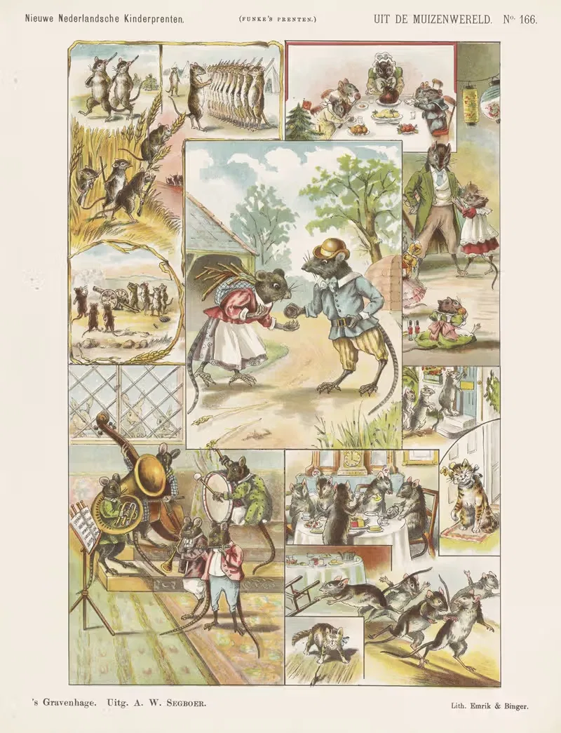 Из мира мышей by Эмрик и Бингер, 1875-1919 — digital art print download