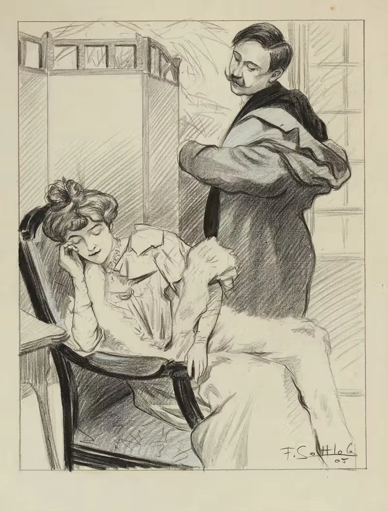 На лошади на принципах by Фернан Луи Готлоб, 1905 — digital art print download