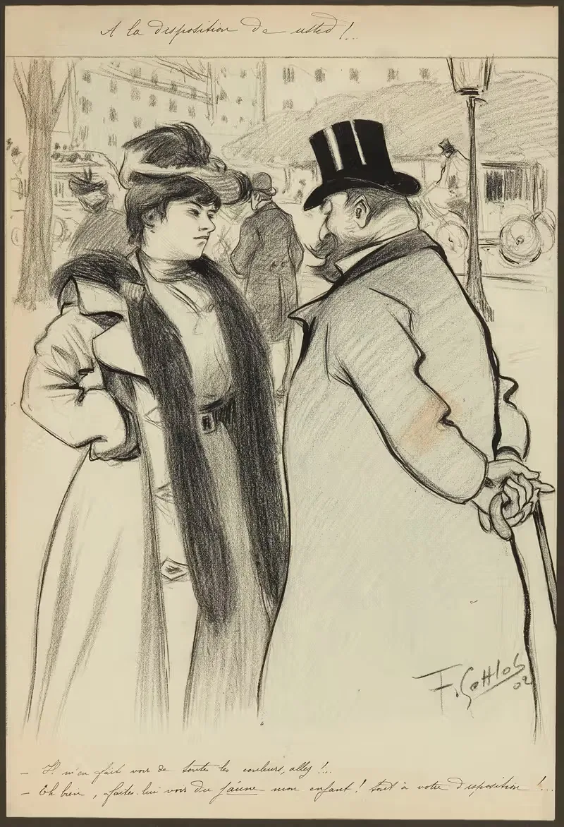 В вашем распоряжении by Фернан Луи Готлоб, 1902 — digital art print download