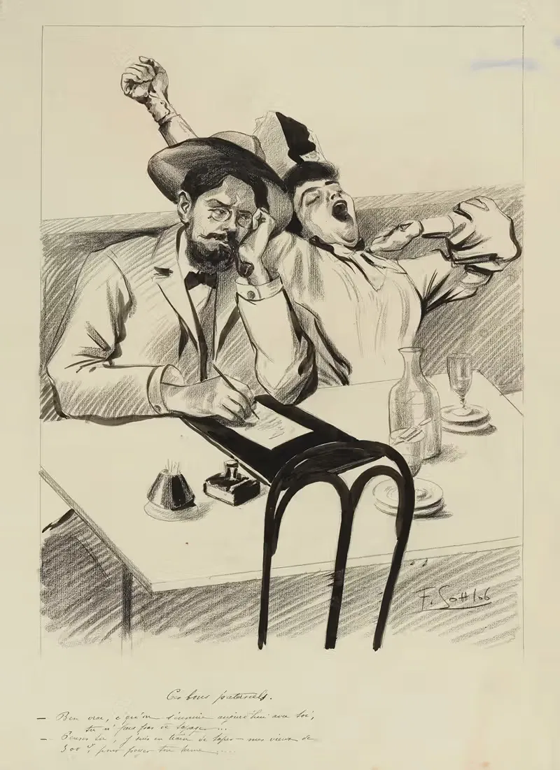 Эти добрые отцы или В Латинском квартале by Фернан Луи Готлоб, 1905 — digital art print download