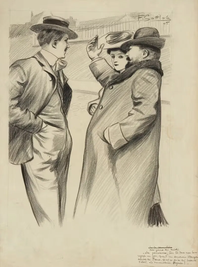 Эти люди с юга by Фернан Луи Готлоб, 1905 — digital art print download