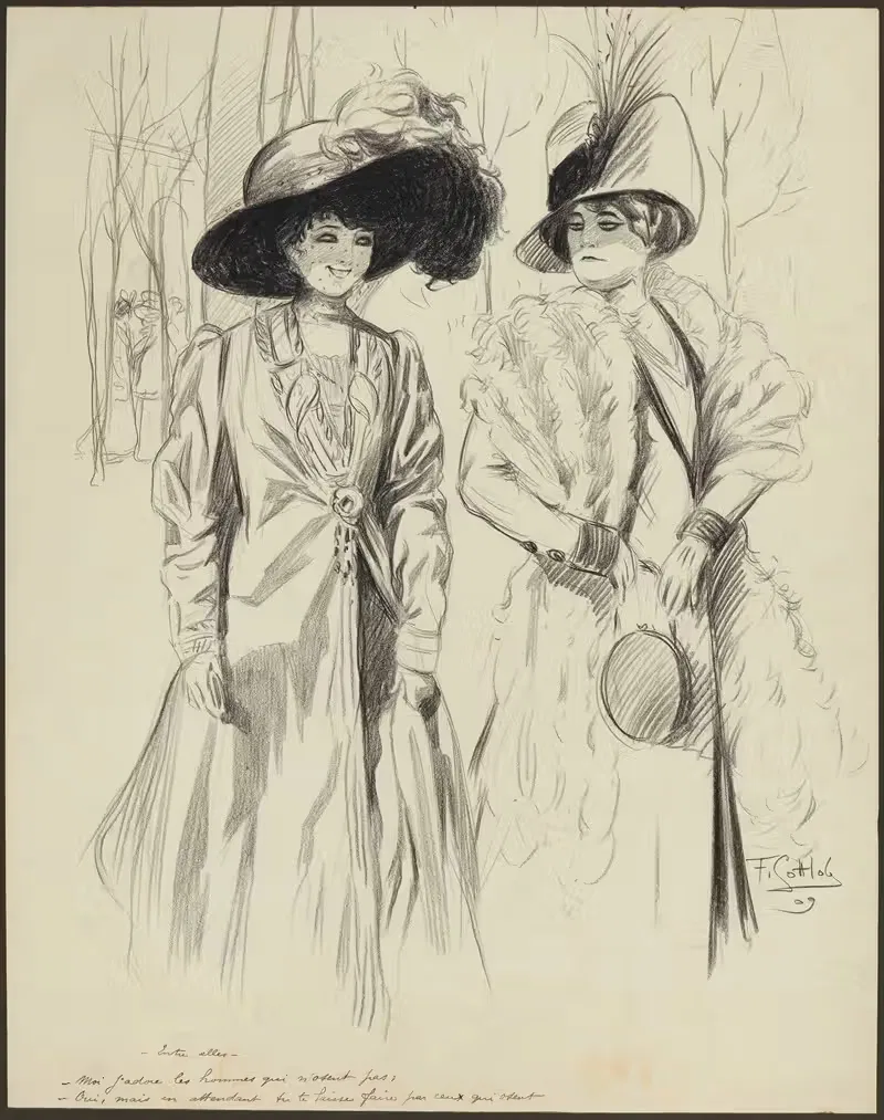 Между ними by Фернан Луи Готлоб, 1909 — digital art print download