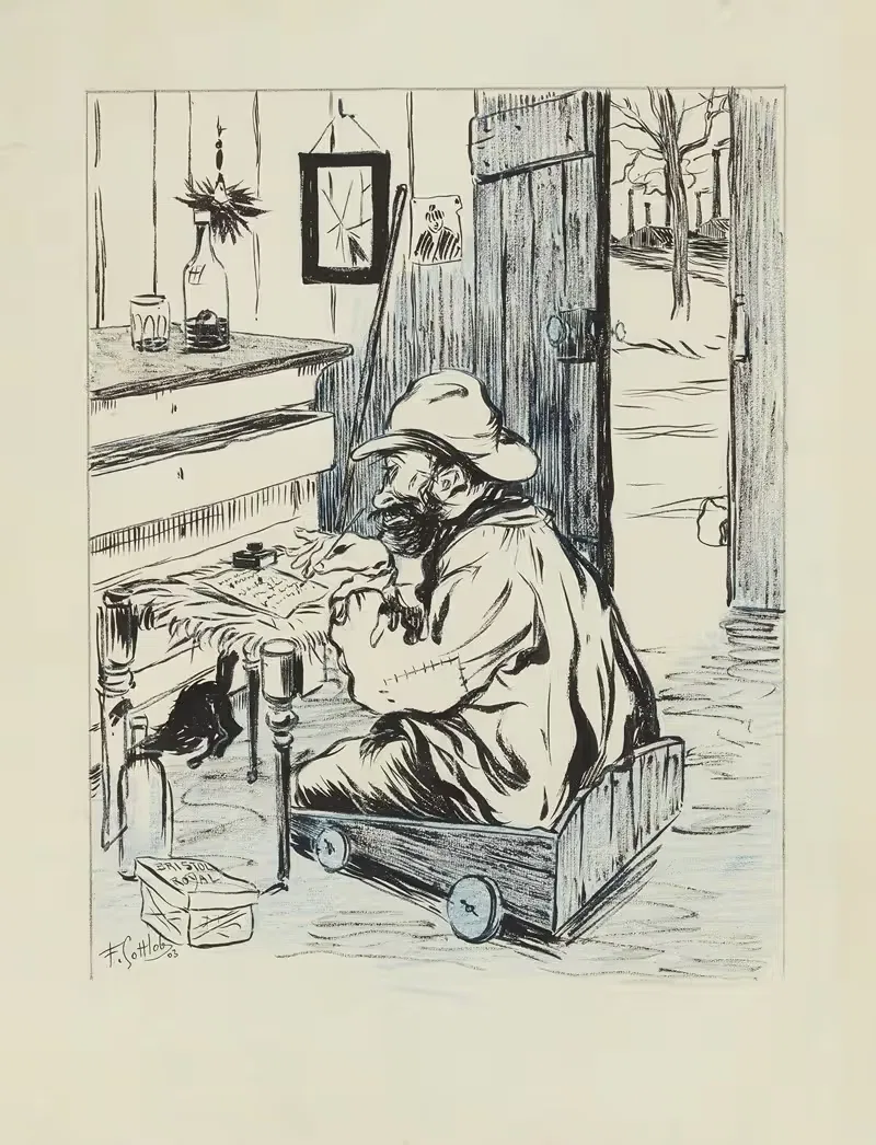 Здесь ошибка by Фернан Луи Готлоб, 1903 — digital art print download