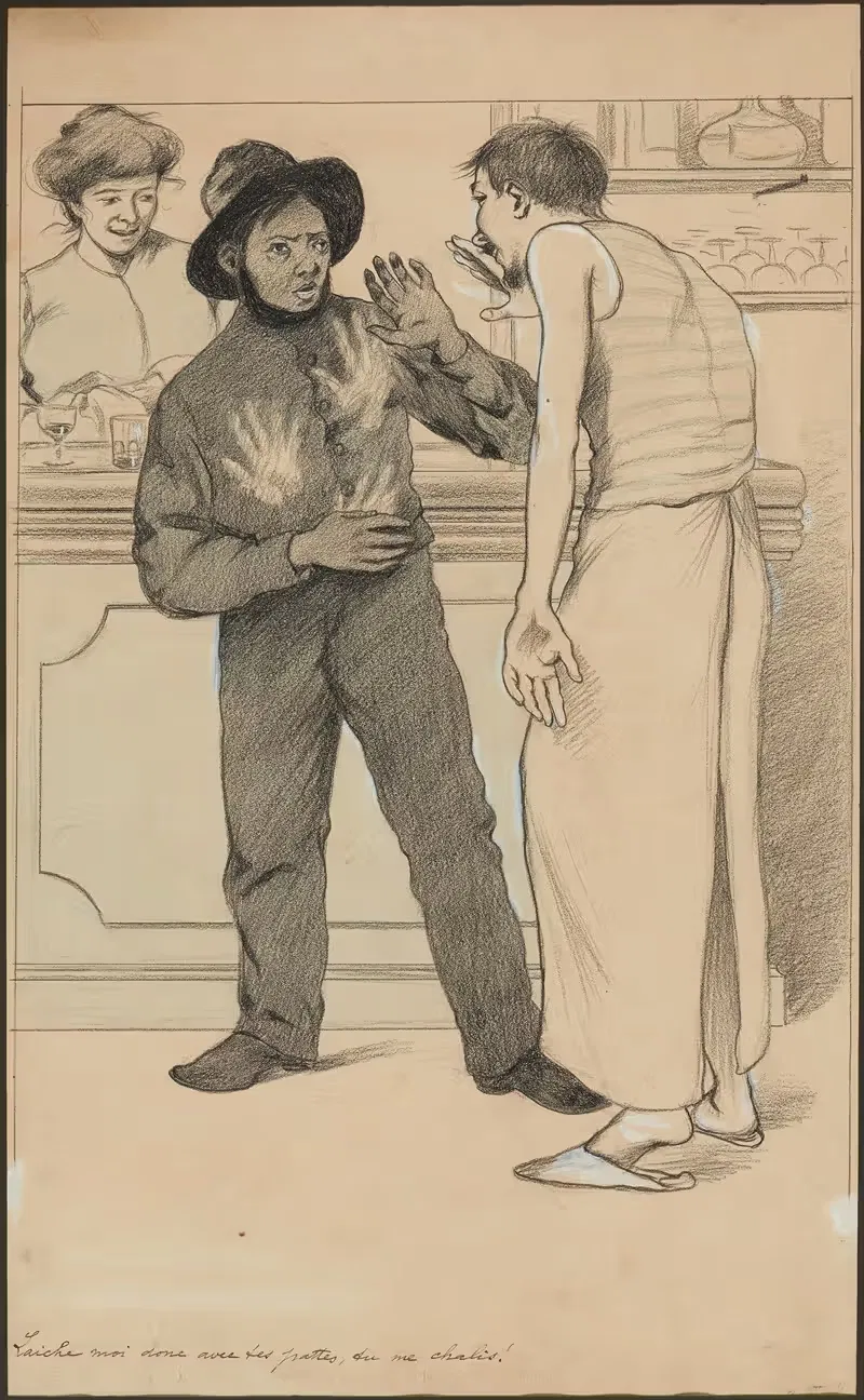Laiche moi donc avec tes pattes, tu me chalis — Fernand Louis Gottlob