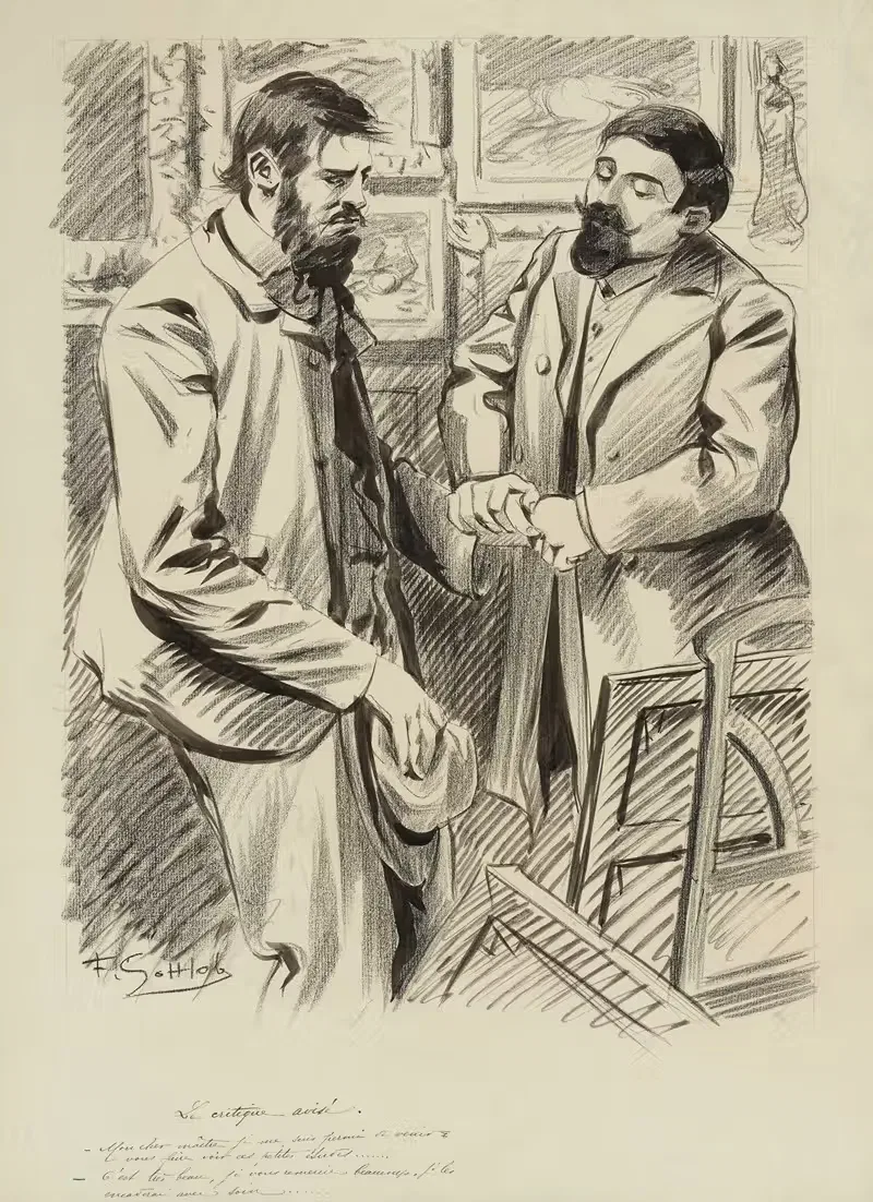 Умный критик by Фернан Луи Готлоб, 1905 — digital art print download