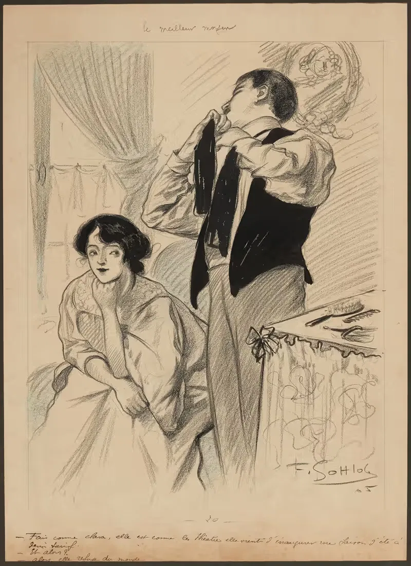 Лучший способ by Фернан Луи Готлоб, 1905 — digital art print download