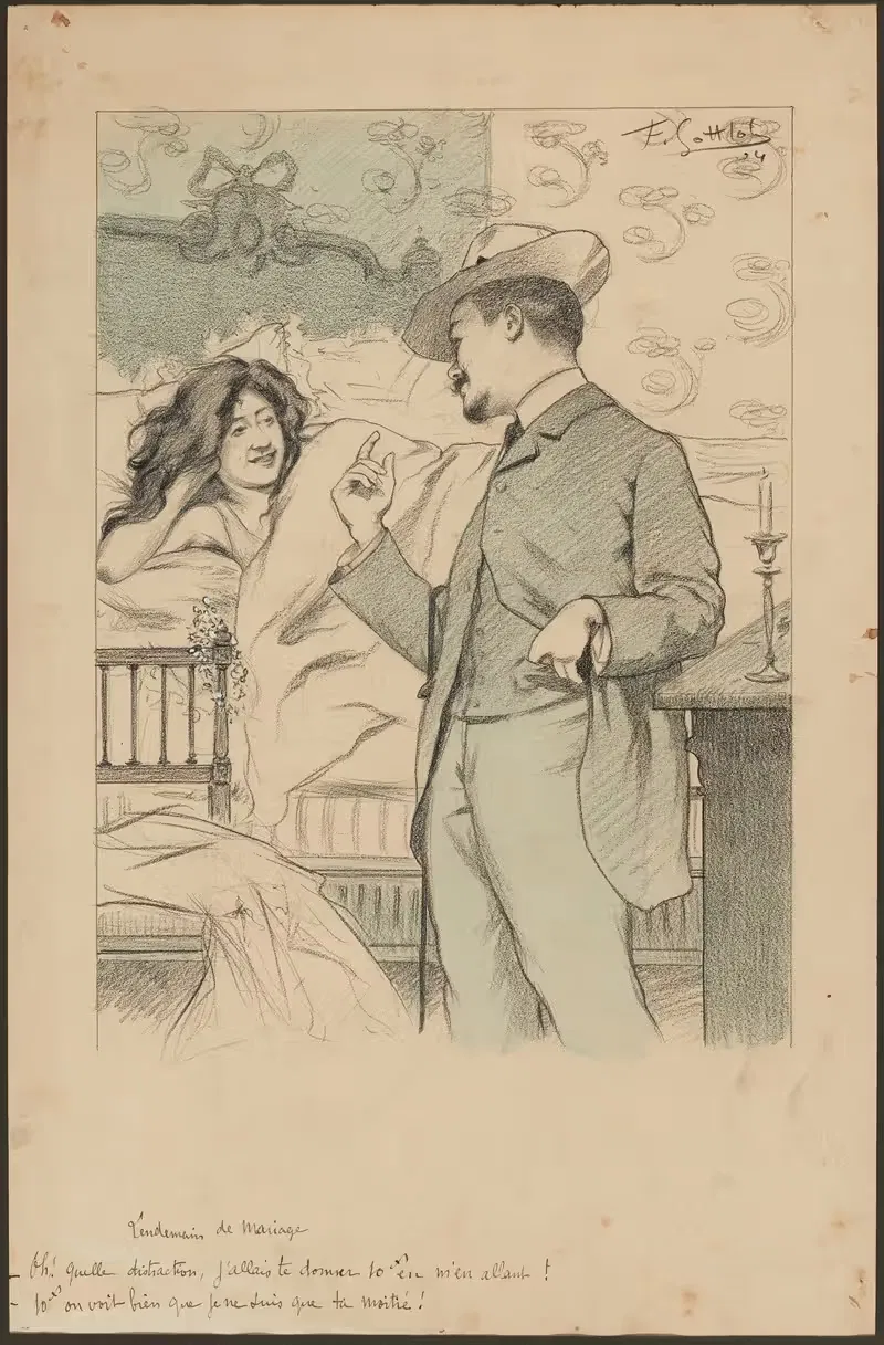 Lendemain de mariage by Fernand Louis Gottlob, 1904 — digital art print download