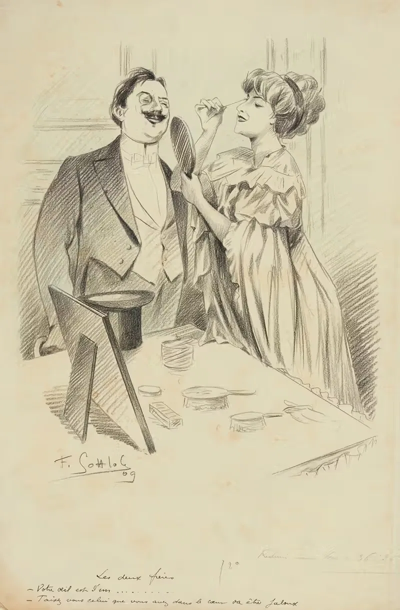 Два брата by Фернан Луи Готлоб, 1909 — digital art print download