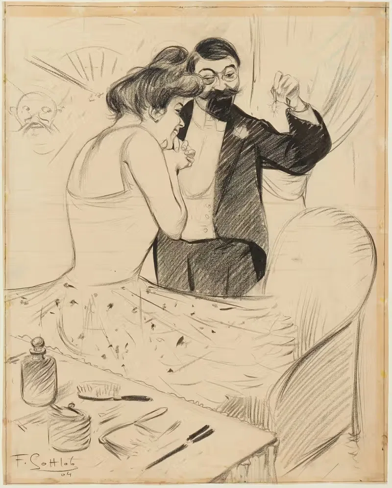 Пальмы экюьер by Фернан Луи Готлоб, 1904 — digital art print download