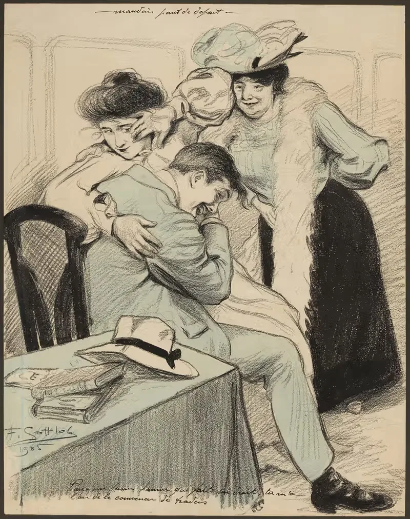 Плохая отправная точка by Фернан Луи Готлоб, 1905 — digital art print download