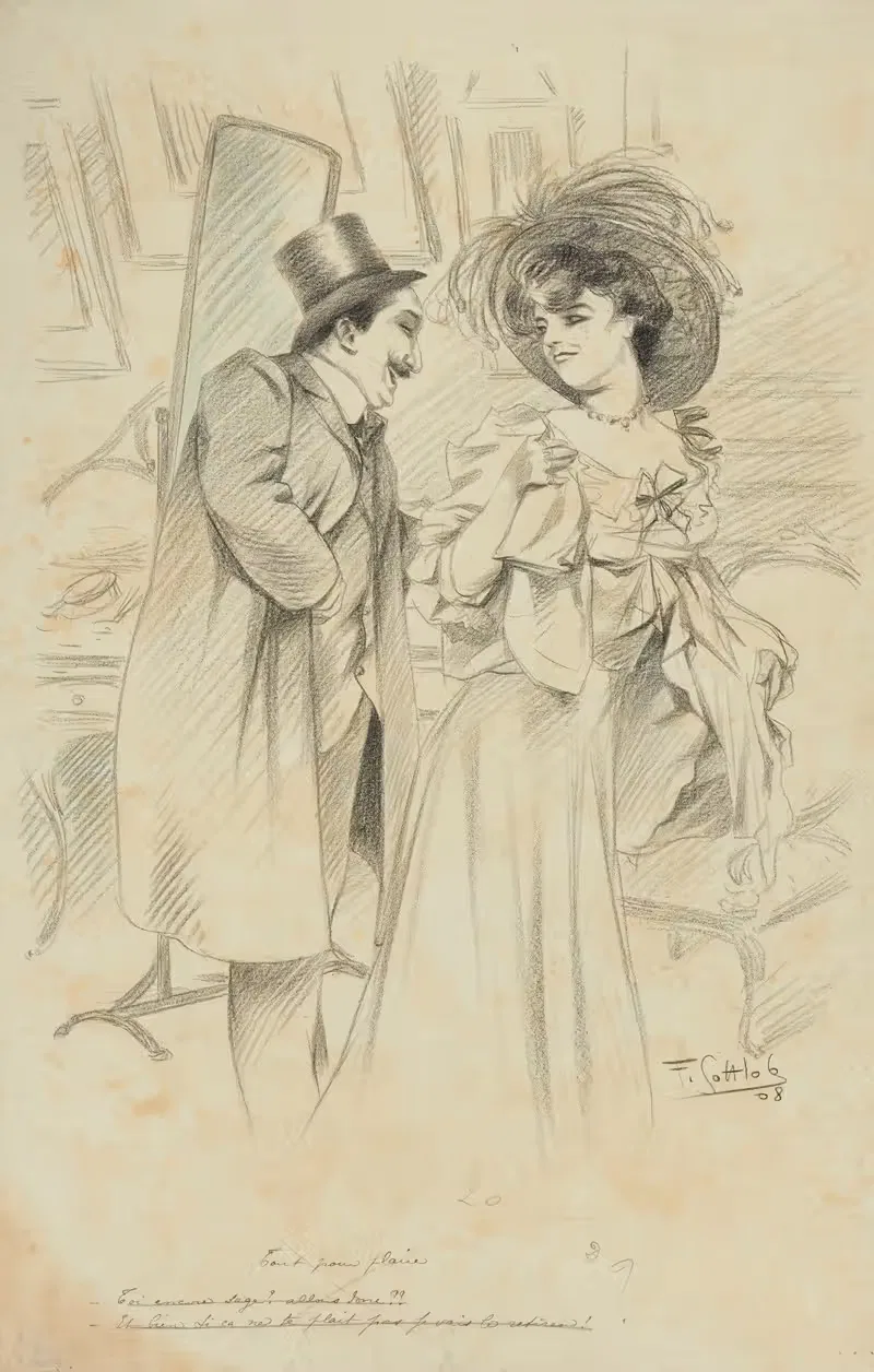 Все для удовольствия by Фернан Луи Готлоб, 1908 — digital art print download