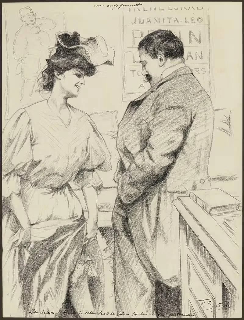 Обручение by Фернан Луи Готлоб, 1906 — digital art print download