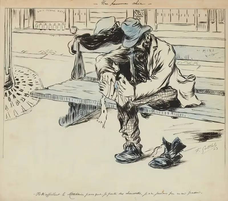 Стильный мужчина by Фернан Луи Готлоб, 1903 — digital art print download