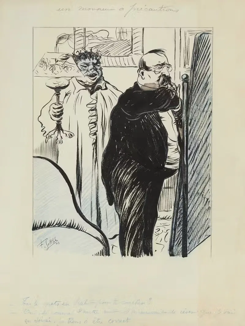 Monsieur с предостережениями by Фернан Луи Готлоб, 1903 — digital art print download