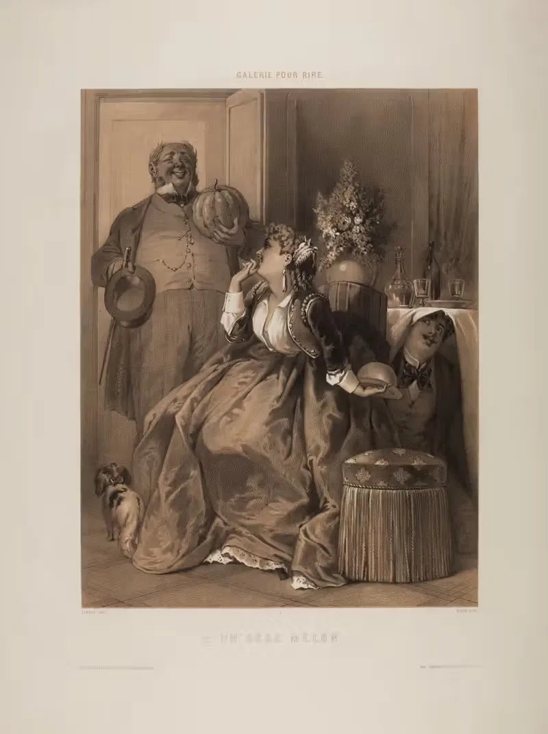 Un gros melon by Gustave Edward Barry — digital art print download